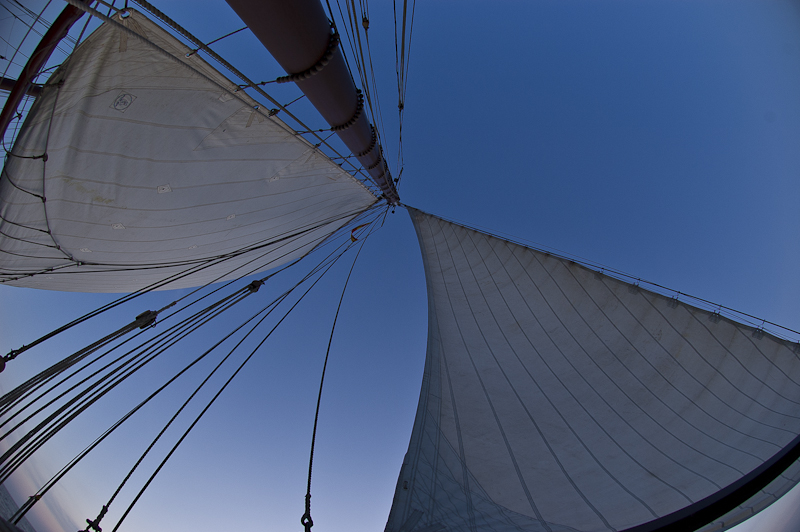 voile d'un bateau